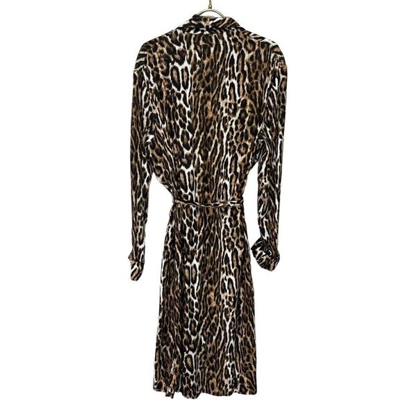 R13 Smoking Robe with Piping in Leopard Small - Picture 8 of 16